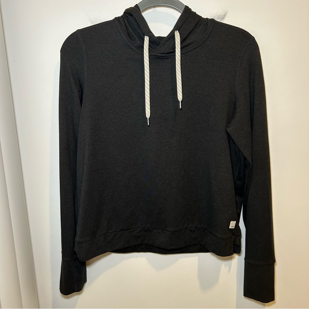 Vuori Halo Essential Hoodie Black Heather Size Small - Picture 3 of 8